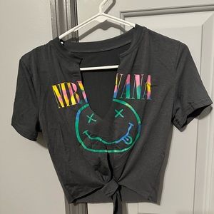 Nirvana Cropped Tee